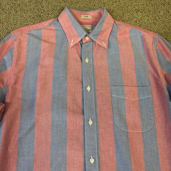 J Crew Slim American Pima Cotton Striped Shirt US Men's M - Picture 3 of 6